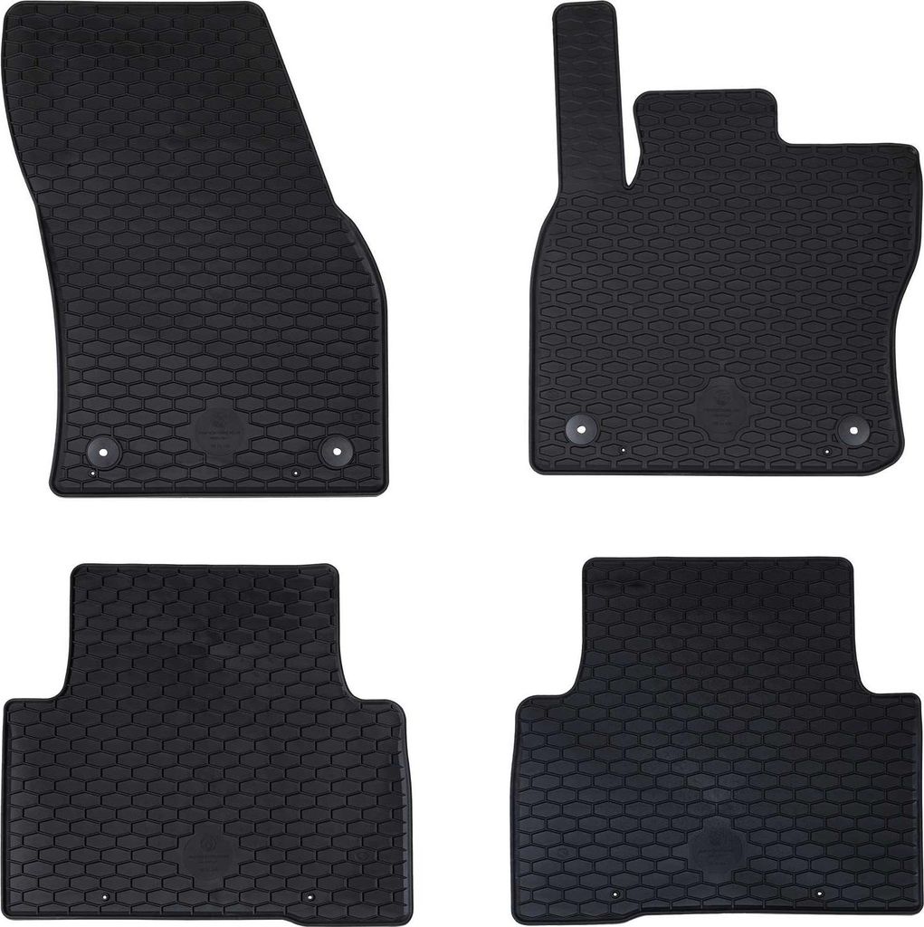 Autofußmatte 4 pcs Schwarz geeignet für VW TIGUAN 2016-2023