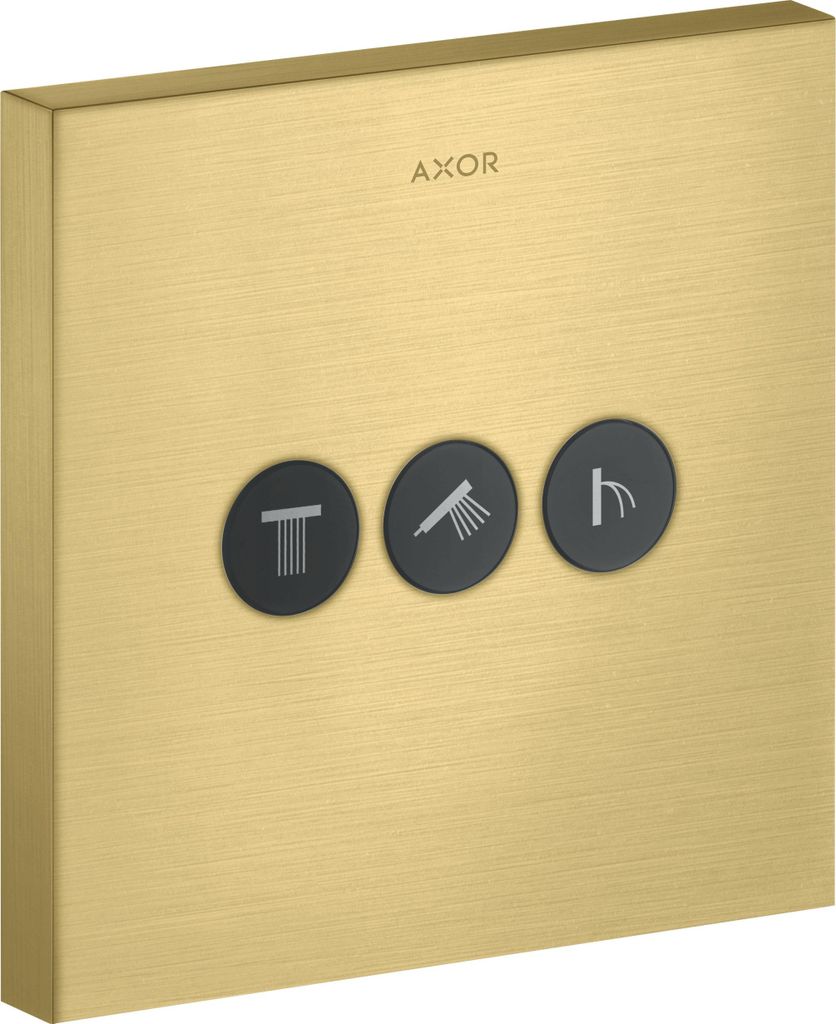 hansgrohe AXOR Starck ShowerSelect Square Ventil Unterputzmodell für 3 Verbraucher, 36717950