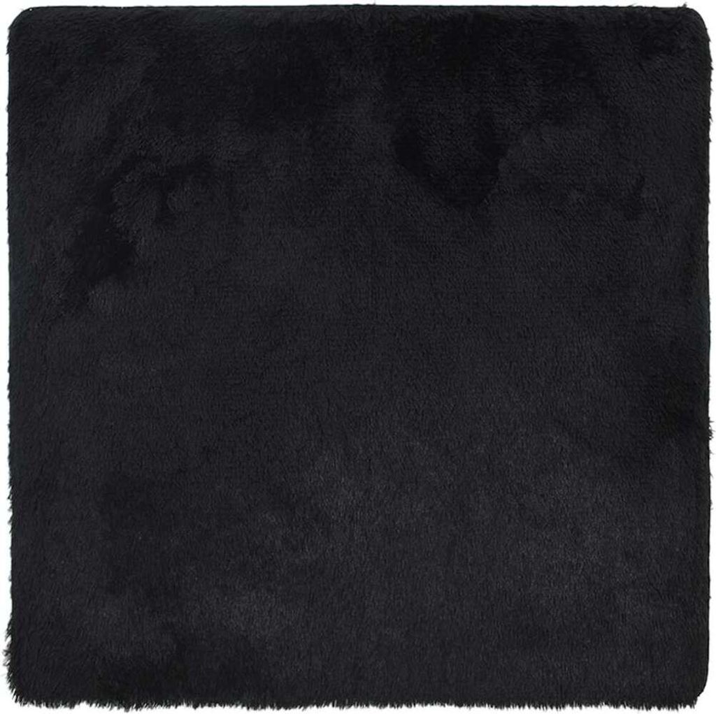 vidaXL Teppich Shaggy Hochflor NAVARRA Schwarz 240x240 cm Polyester