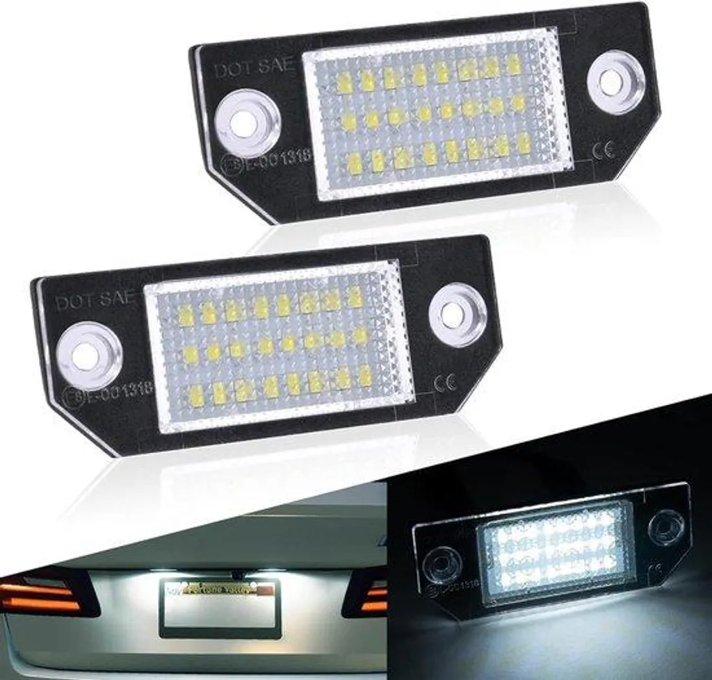 Feu LED 12V 400lm pour Ford Focus avec Anti-Erreur ODB et Éclairage 6500K