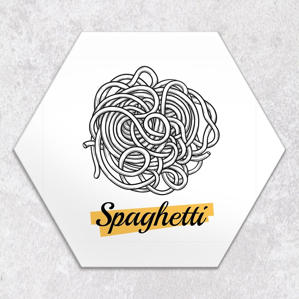 Glas-Herdabdeckplatten Glaskeramikkochfeld-Abdeckung Spritzschutz Glas hexagon 40 cm Spaghetti-Pasta