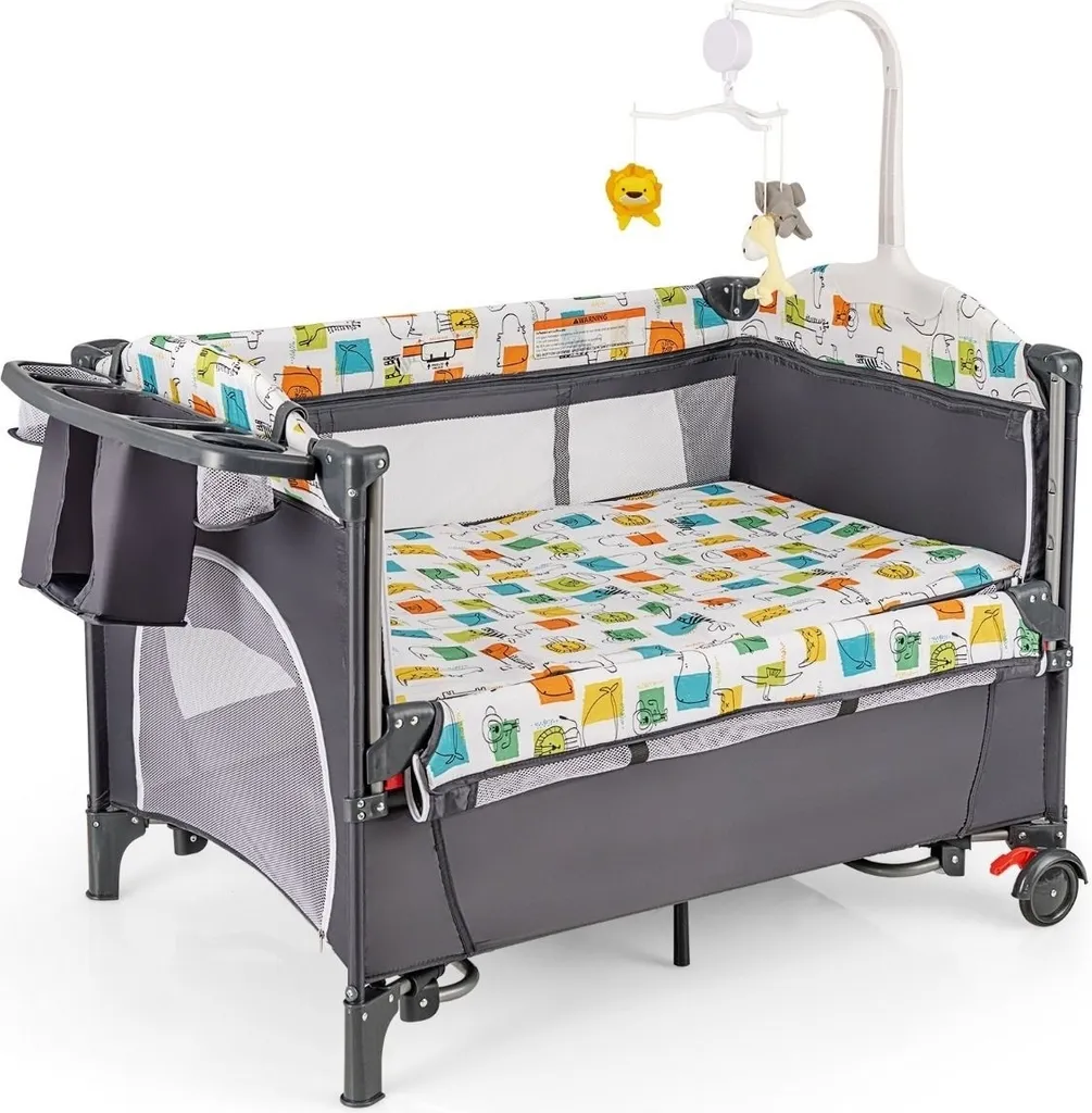 Lit d'Appoint Bébé Réglable et Mobile Idéal pour Cododo et Déplacements - 6