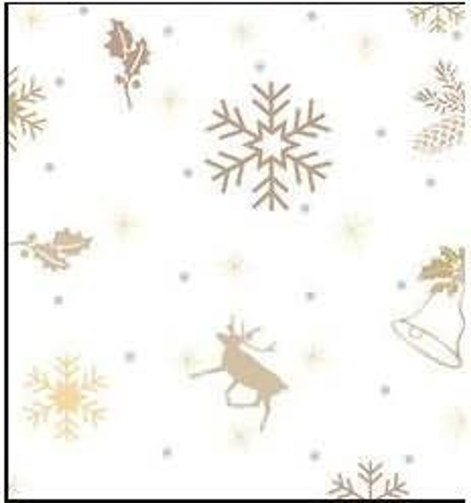 Transparentpapier 115 g/qm A4 VE=25 Blatt Classic Christmas creme/braun Motiv 5