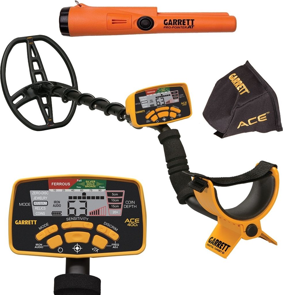 Garrett ACE 400i Metalldetektor + Garrett Pro Pointer AT Produktbild 