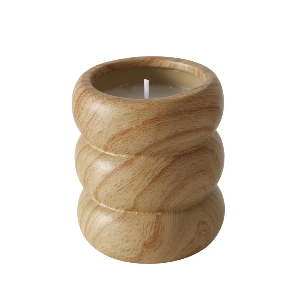 Candela LEANO in Ceramica Ø 6,5 cm - Crea Atmosfere Magiche in Casa