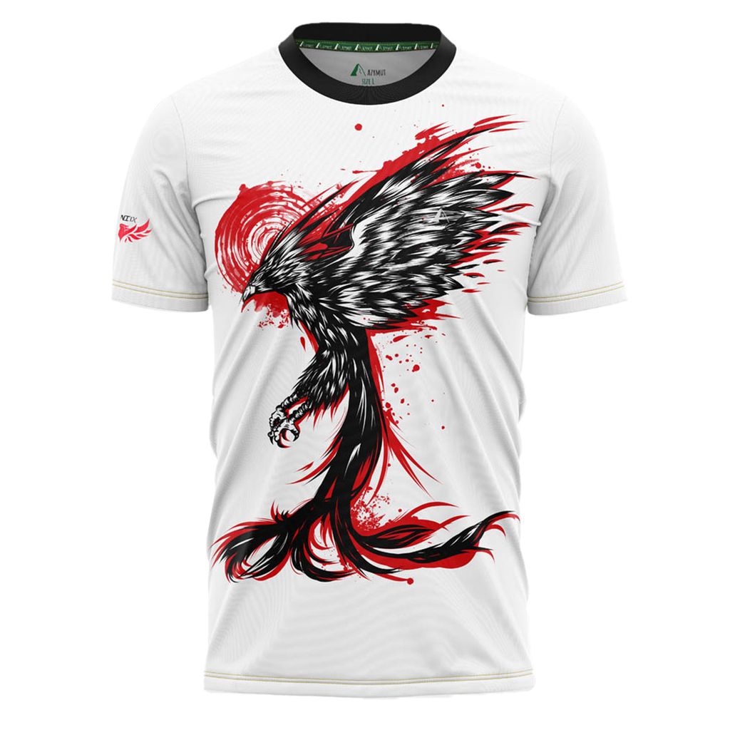 Azymut - Klassisches Herren Phoenix Sport-T-Shirt - Thermoregulation - Atmungsaktives Material - L