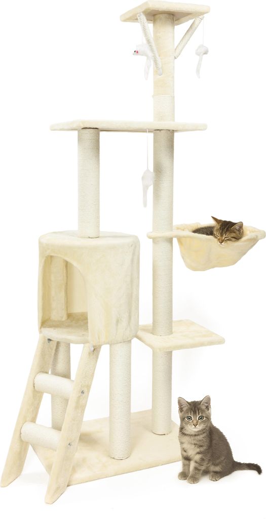 Škrabadlo pre mačky 138 cm béžová WERDANO PETS Obrázok produktu 