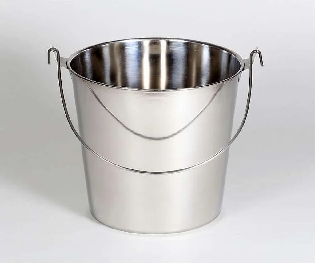 KARL KRÜGER Secchio Acciaio Inox 8L Ø24cm - Indistruttibile per Giardino