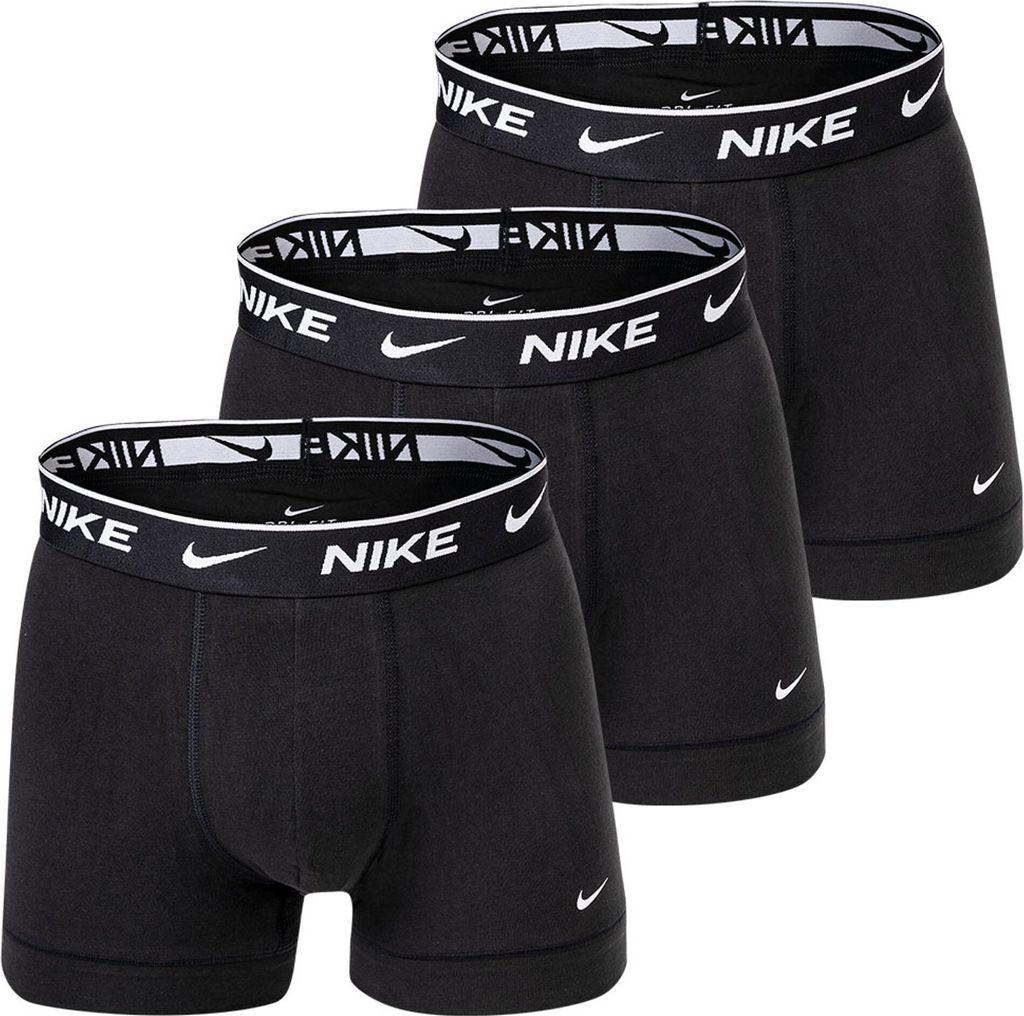 Herren-Boxershorts Schwarz Dreierpack mit Komfortbund und Produktbild 