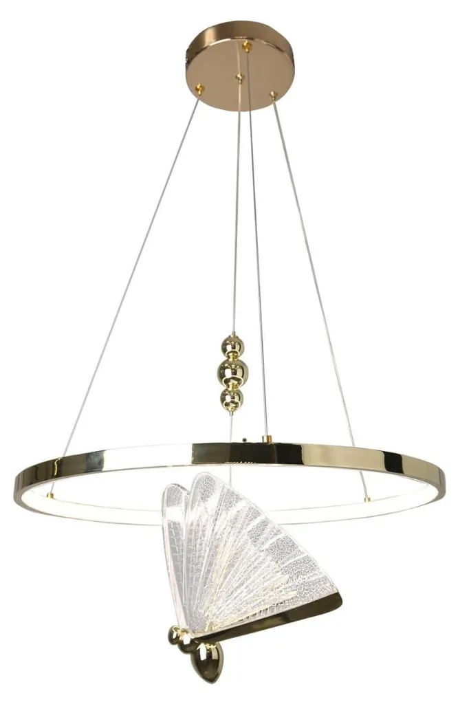 Suspension LED dorée 3552 lm à lumière réglable MARISSA 120 cm