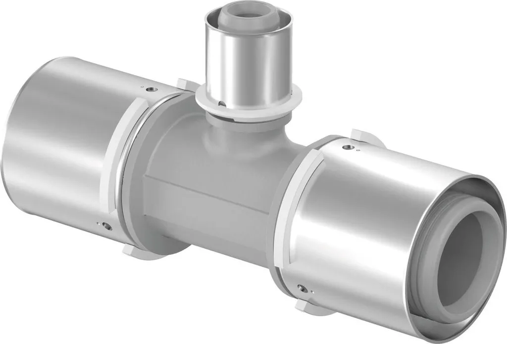 Té de réduction PPSU 63-25-63 Uponor S-Press raccordement multicouche