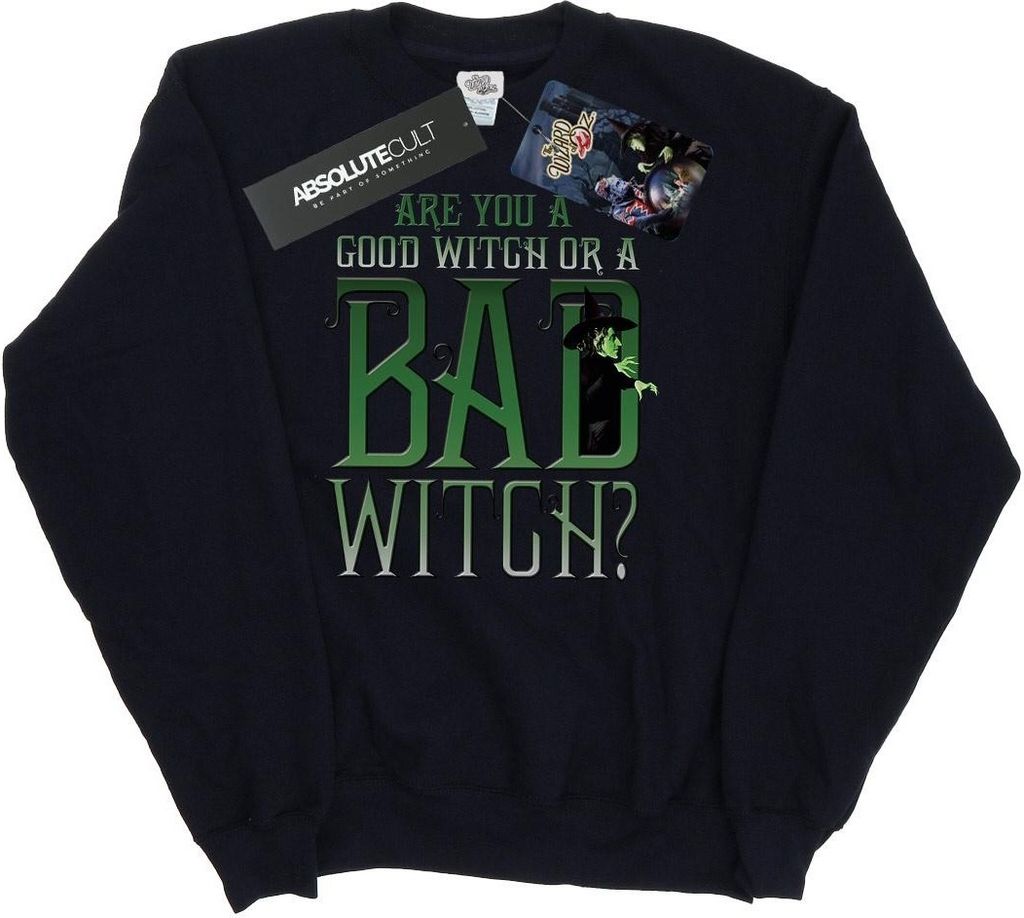 The Wizard Of Oz - "Good Witch Bad Witch" Sweatshirt für Damen BI12131 (M) (Schwarz)