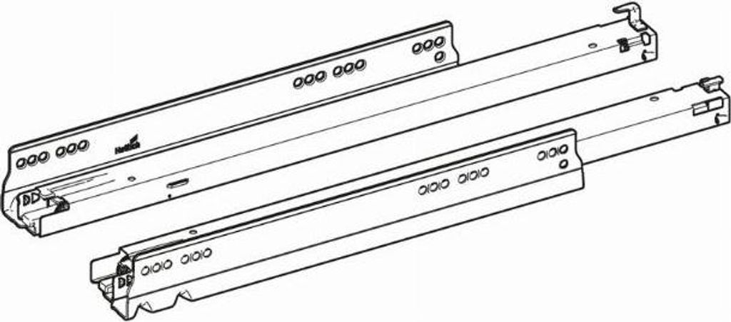 Vollauszug,9257004,400mm,Stahl