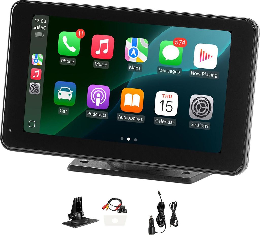 SucceBuy autorádio s CarPlay, dotykový displej, 177,8 mm, Obrázek produktu 