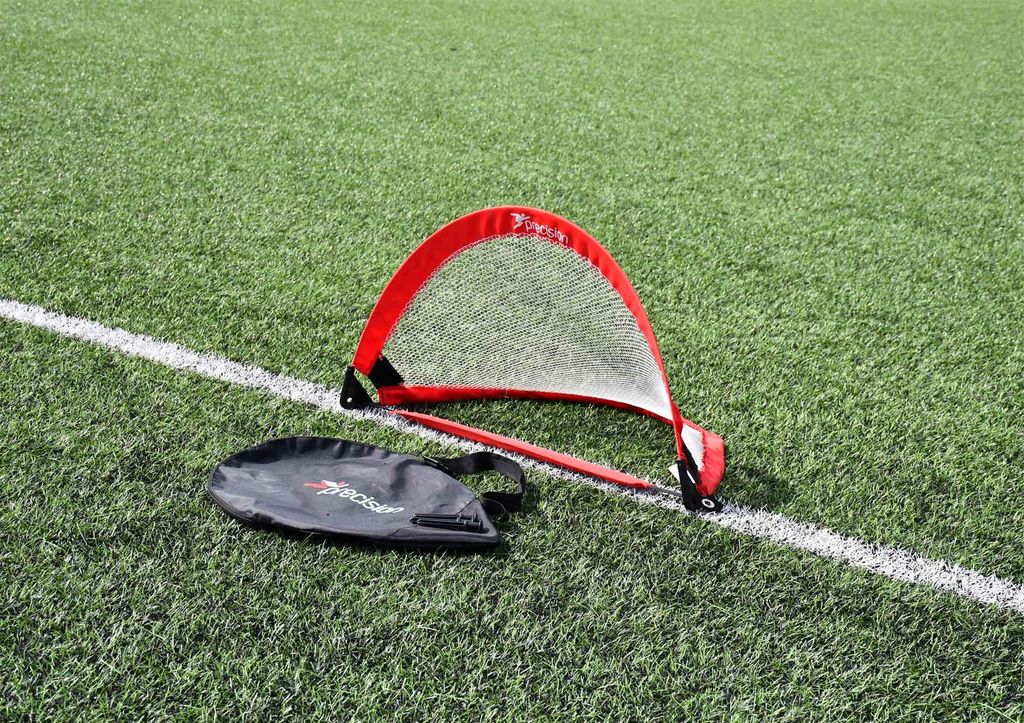 Precision Fußballtor Pop-up gewichtet - 80cm x 45cm Trainingstor