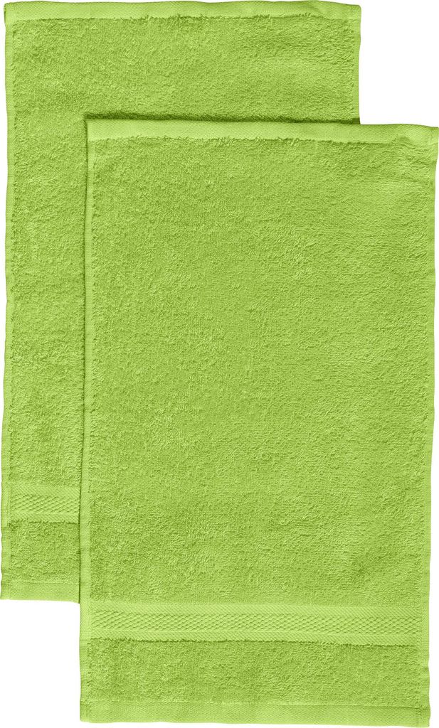REDBEST Gästetuch Chicago" 2er-Pack apfelgrün 30x50 cm"