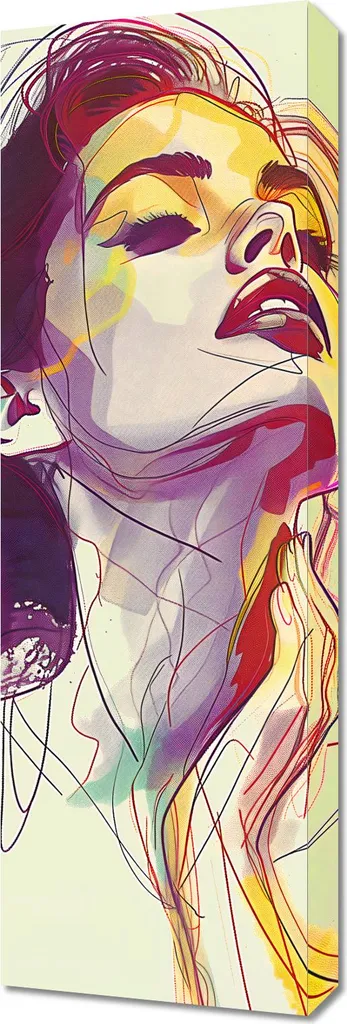 Tableau Image 30 x 90 cm Liquide Art Moderne pour Décoration Murale