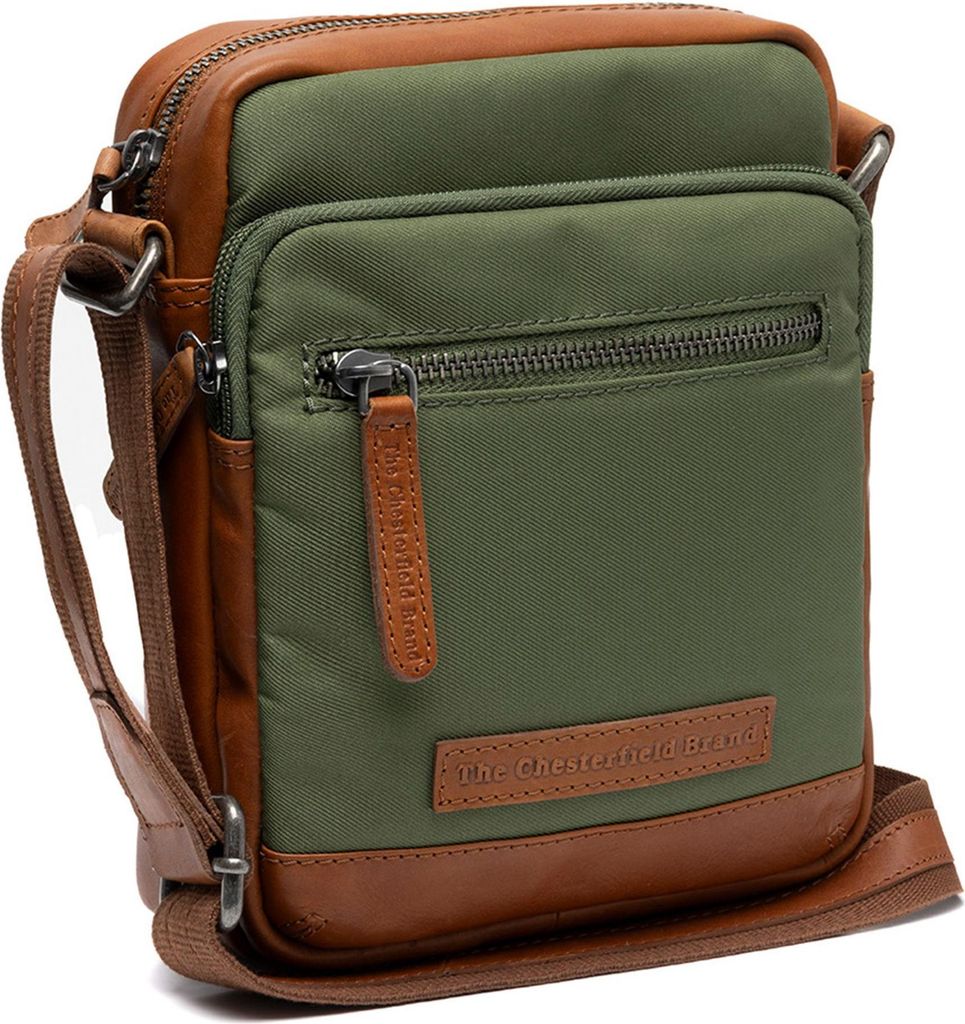 The Chesterfield Brand Umhängetasche Schultertasche Karlstad Shoulderbag Olive Green olivgrün