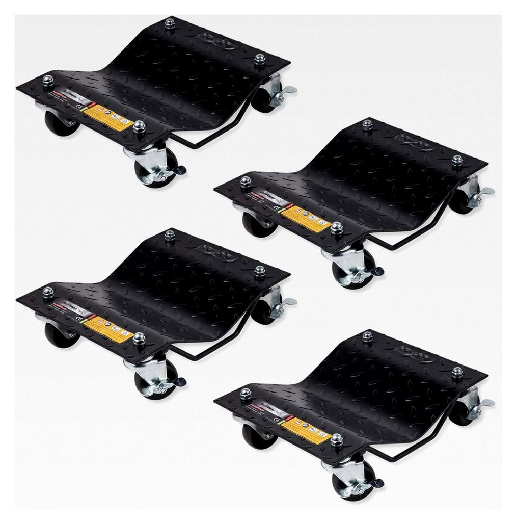 4X Rangierhilfe, Rangierroller, Transportschale, Transporthilfe, Reifenträger für PKW - jeweils 680kg