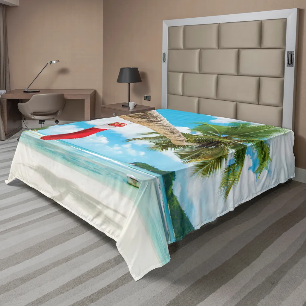 Lenzuolo Natalizio Tropicale ABAKUHAUS 260x228 cm | Qualità Hotel