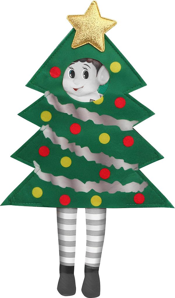 Weihnachtsbaum Kostüm für Wichtel Puppe Lustiges Zubehör für Weihnachten -