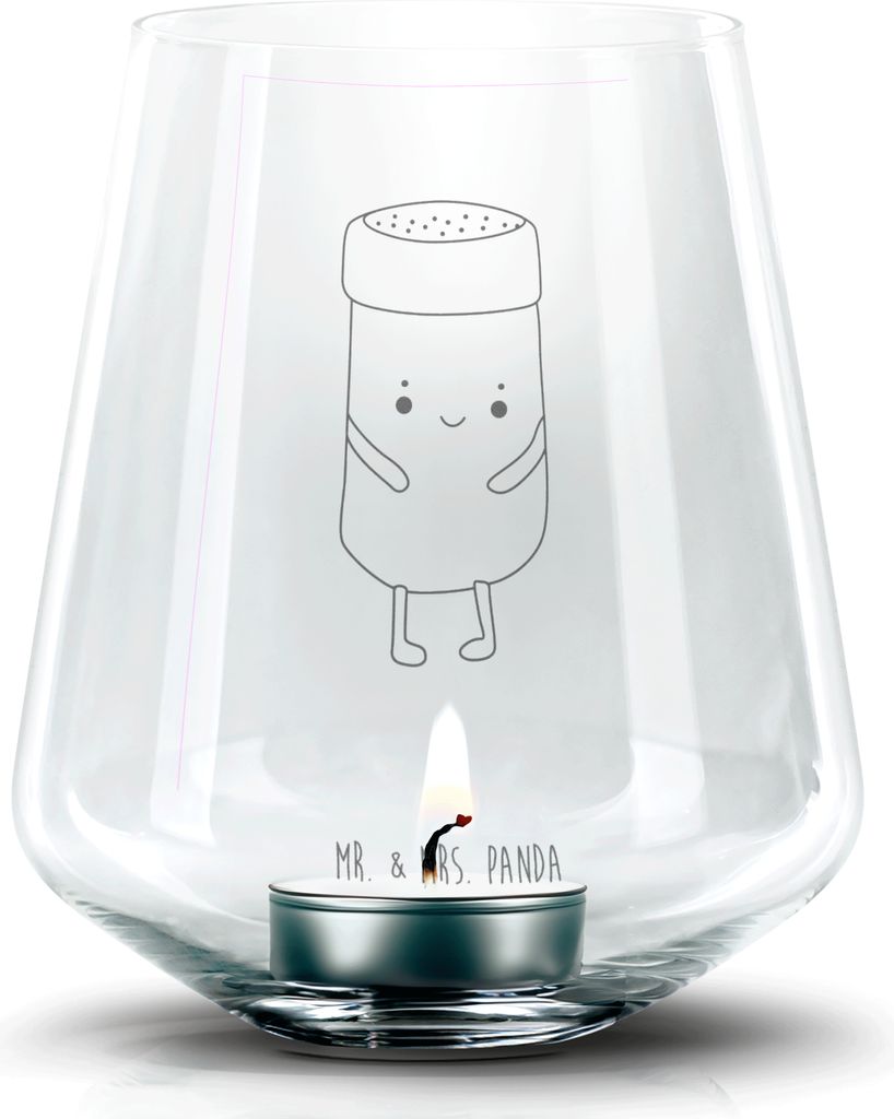 Mr. & Mrs. Panda gravur glas Beste Freunde Salz - Transparent - Geschenk, kerzenhalter, Windlicht, Laterne, Teelichthalter, Lustige Sprüche, Fehle...