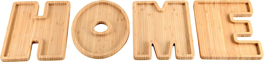 KESPER Servierbretter 4er-SET 58335 HOME aus Bambus / Servierbretter