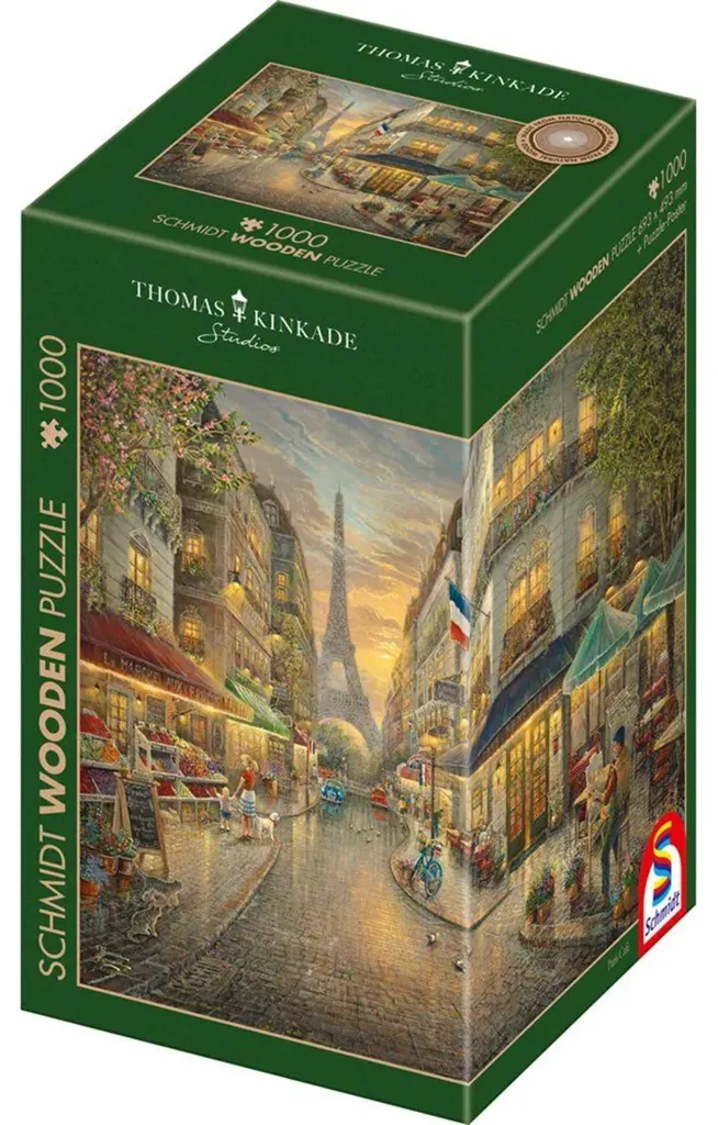Puzzle adulte 1000 pièces Paris en bois pour loisir créatif calme