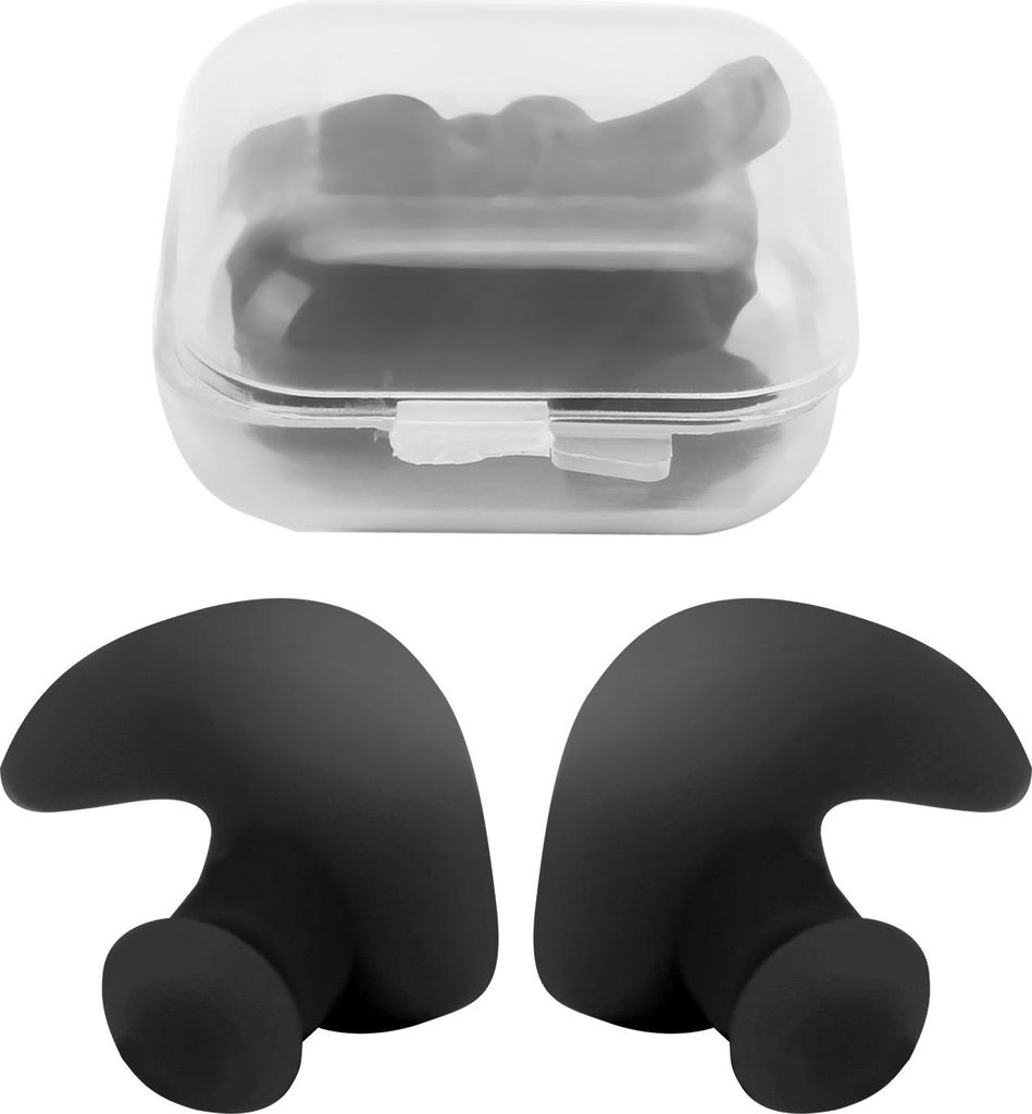 1 Paar Ohrstöpsel zum Schwimmen, weiches Silikagel, wasserdicht, staubdicht, für Wassersport, Schwimmen, Ohrstöpsel (schwarz in großen Mengen)