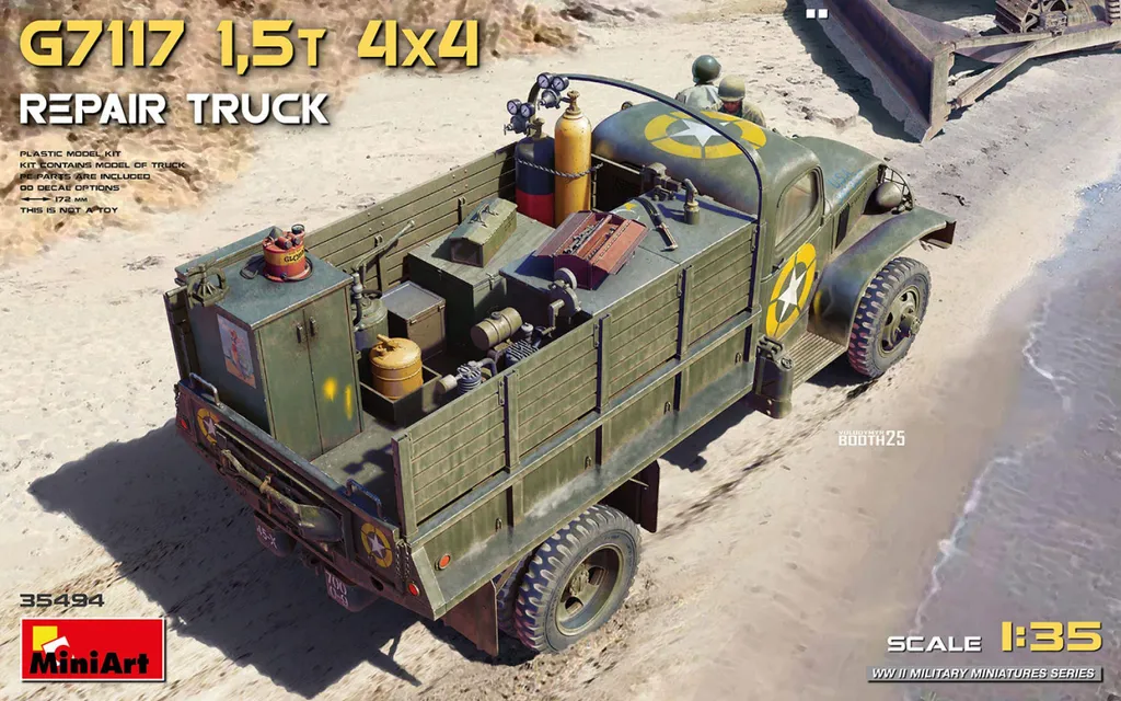 MiniArt 35282 Maquette 1/35 US G7117 Camion-atelier 1,5t 4x4 - Détaillée