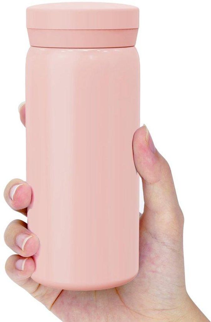 Mini-Vacuum-Isolier-Wasserflasche 7 oz (200 ml), rote Stahlflasche für heiße und kalte Getränke, Reisegeeignet, kleine Größe