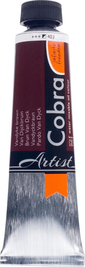 Cobra Artist Wassermischbare Ölfarbe Tube 40 ml Vandyckbraun 403