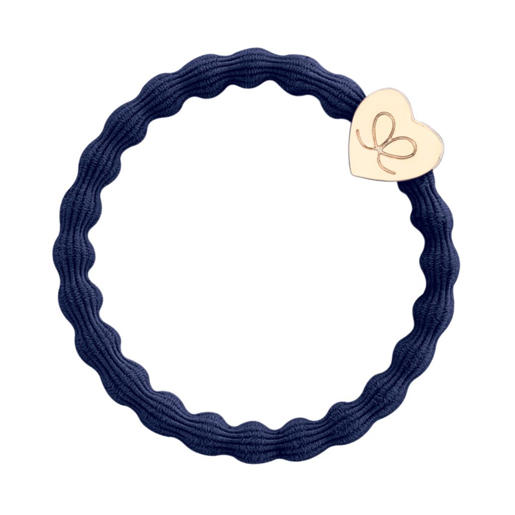 By Eloise London Gold Heart Navy Blue Produktbild 