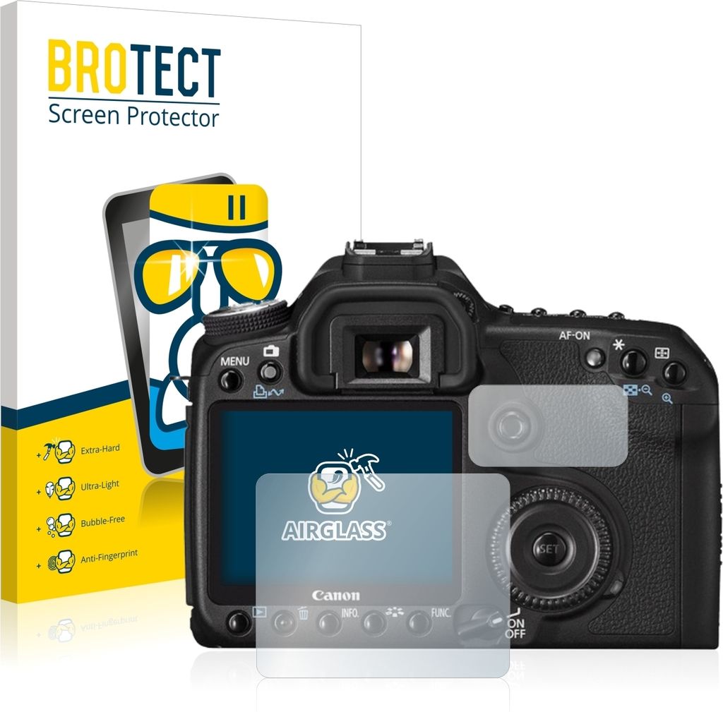 BROTECT Schutzglas für Canon EOS 50D Schutzfolie Panzer Folie Glas Display Schutz klar