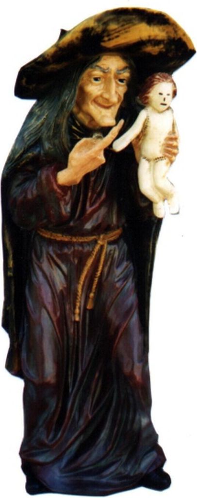 Design Baba Yaga HEXE Figur Statue Skulptur Figuren Skulpturen Dekoration Deko