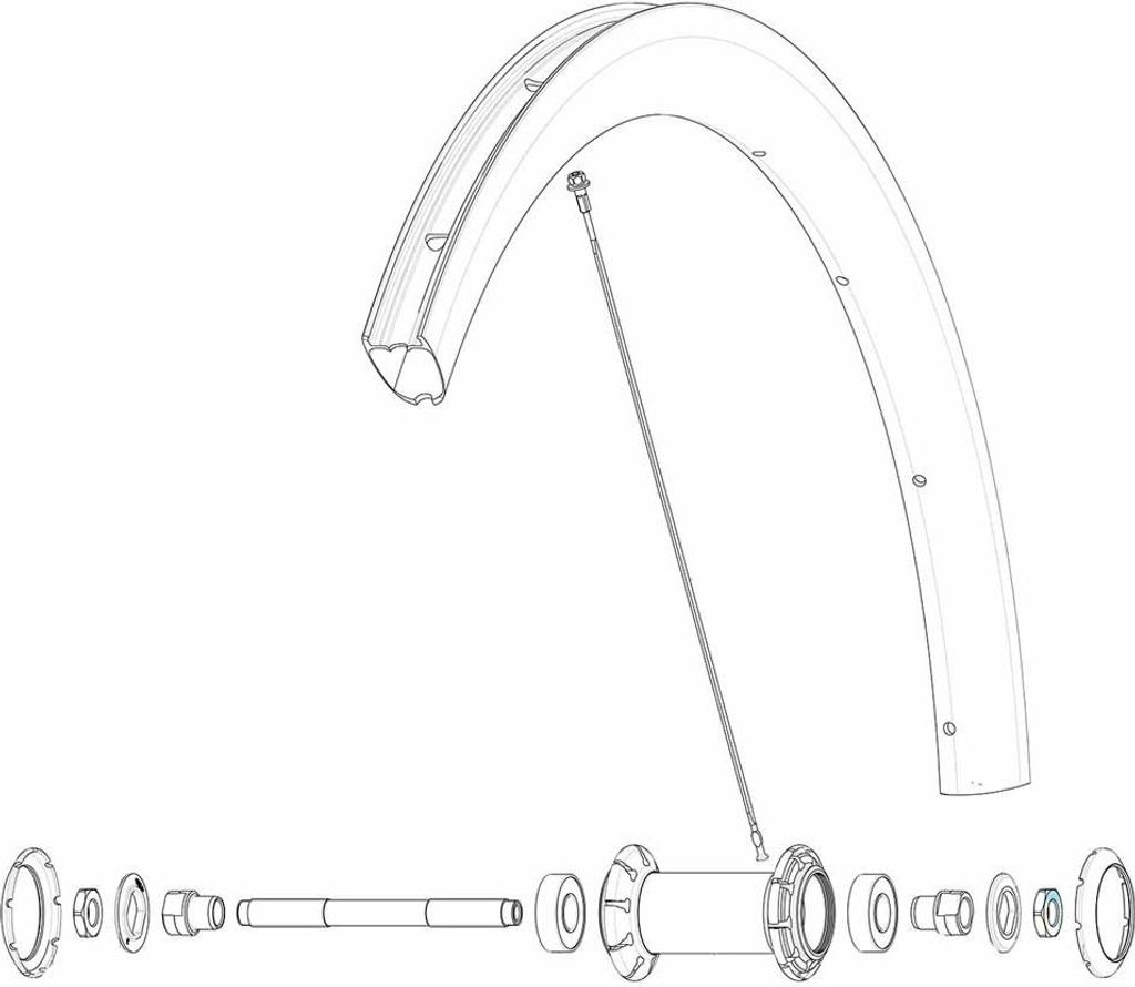 Mavic Kit 10 Front/rear Cosmic Pro Carbon Ust Speichen Durchsichtig 268 mm Durchsichtig 268 mm