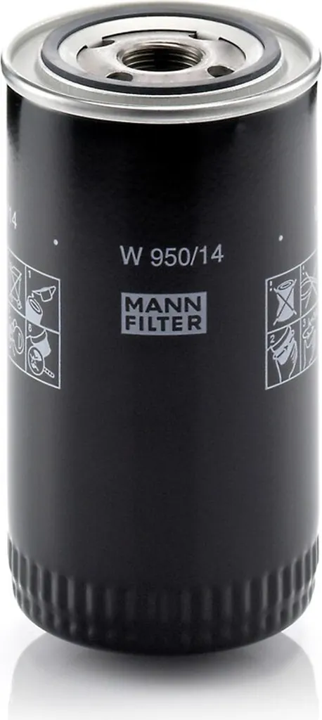 Filtre à huile MANN-FILTER W 950/14 contre l'usure moteur précoce