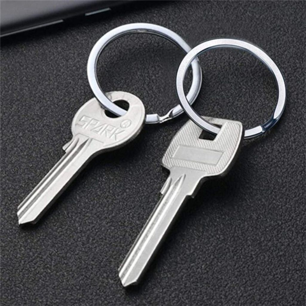 Lot De 25 Anneaux Mousquetons Ronds En Zinc - Diamètres 18 à 35 Mm - Pour Porte-clés, Bricolage, Décoration - 5