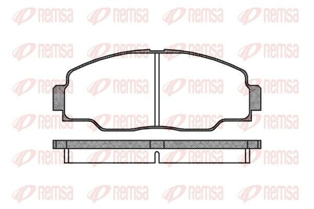 REMSA Bremsbeläge Satz Vorne Bremsklötze für TOYOTA DYNA 150 Pritsche/Fahrgestell 0308.00