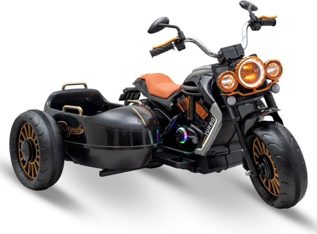 Moto elettrica sidecar Baby Mix Nero Immagine del prodotto 