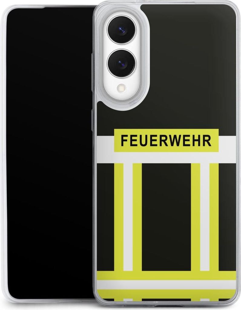 DeinDesign Slim Hülle für Samsung Galaxy S25 Edge Silikon Case Ultra Dünn Handyhülle Beruf Feuerwehr Feuerwehrmann