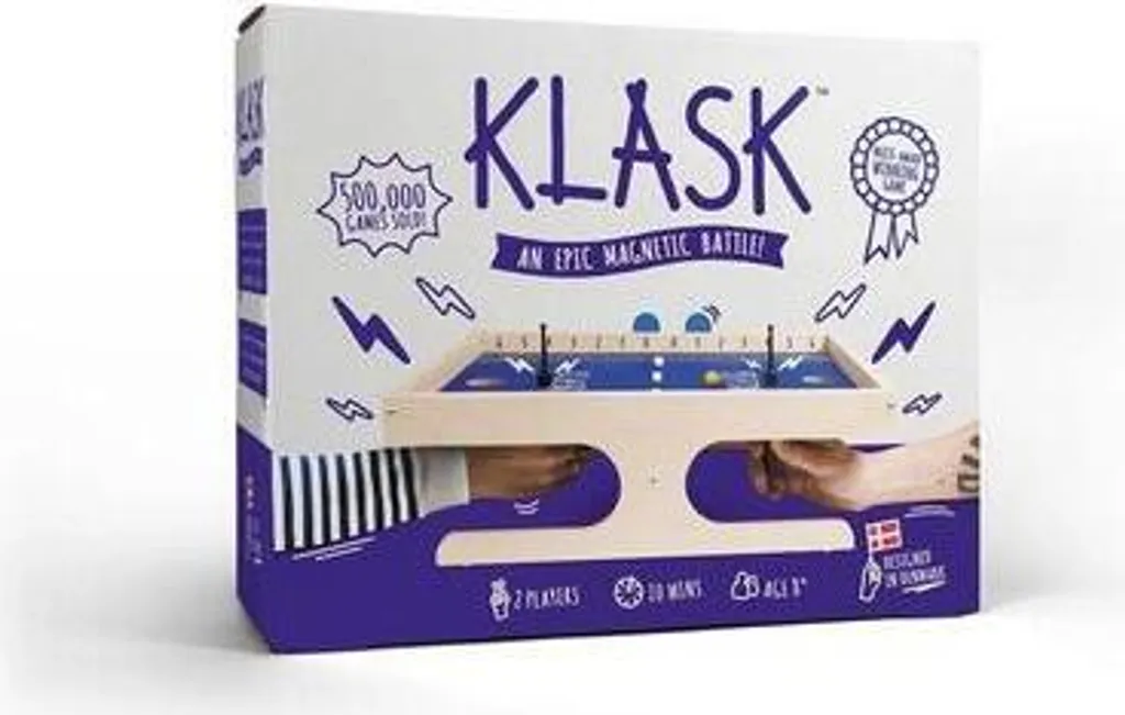 Klask Jeu de Société Magnétique Duel d'Adresse Version Multilingue