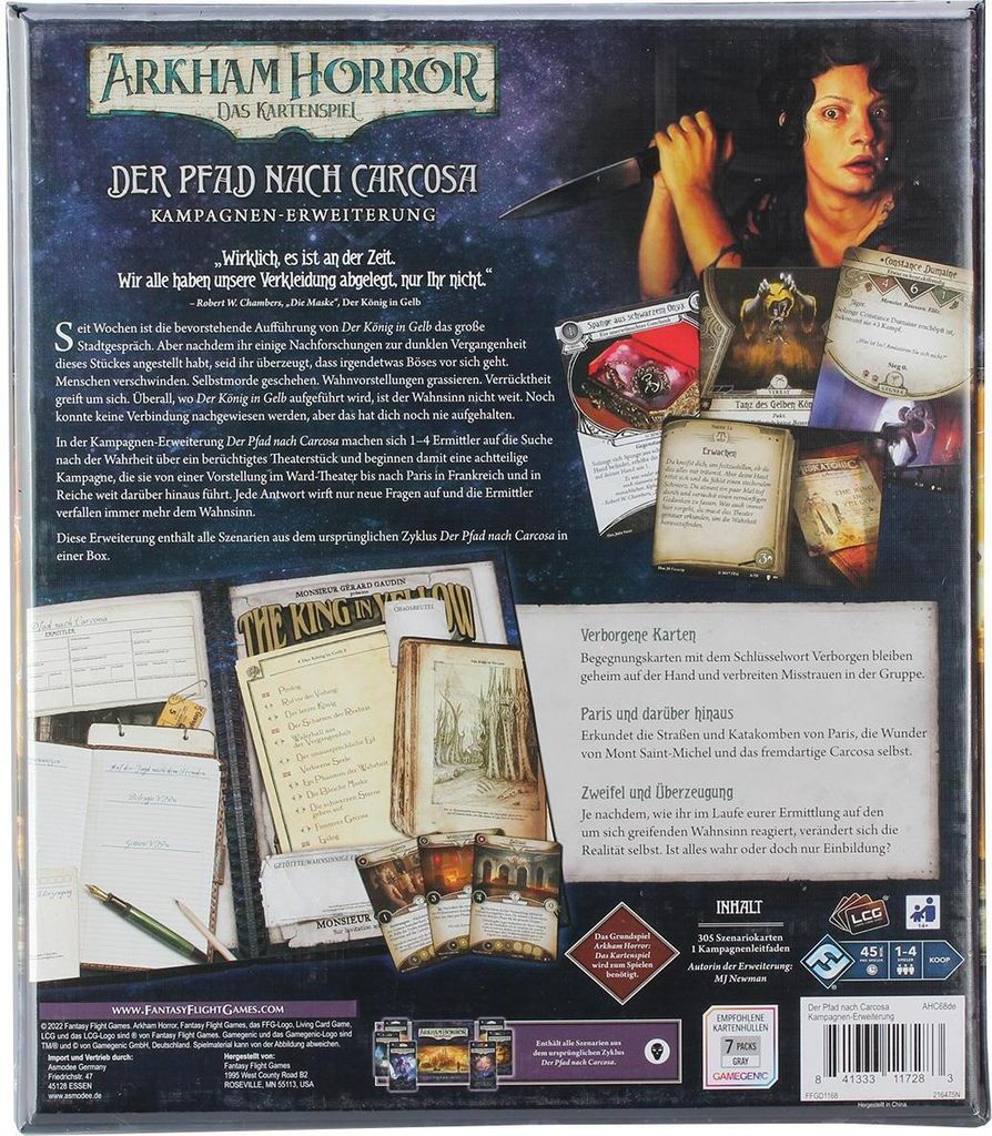 Arkham Horror LCG Erweiterung „Für Das Höhere Gut“ – Kooperatives Kartenspiel, 1–2 Spieler, Ab 14 Jahren