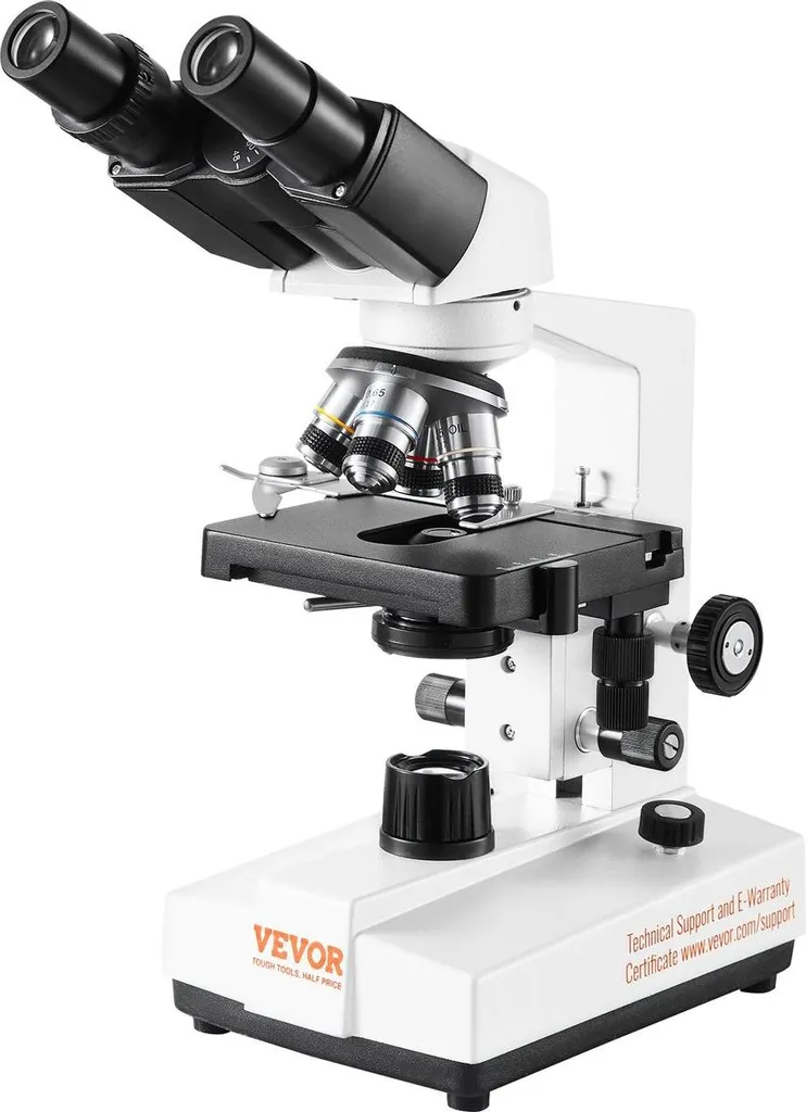Microscope binoculaire 2500X : image nette et platine mécanique fluide