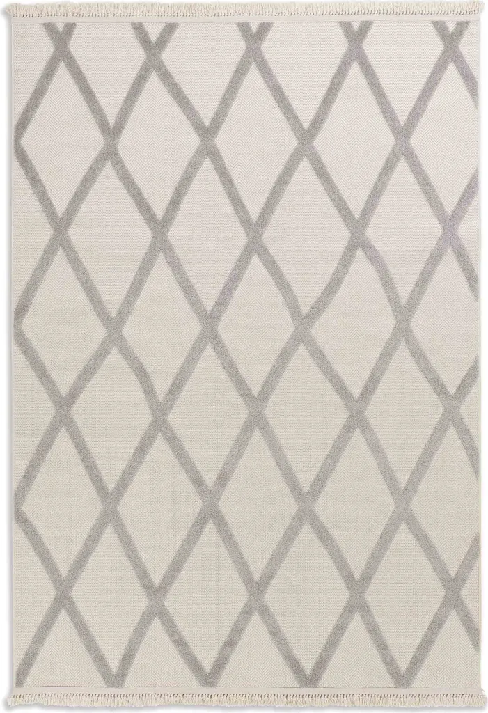 Tapis de salon de jardin gris clair SUMMER 160x230 cm pour espace cosy