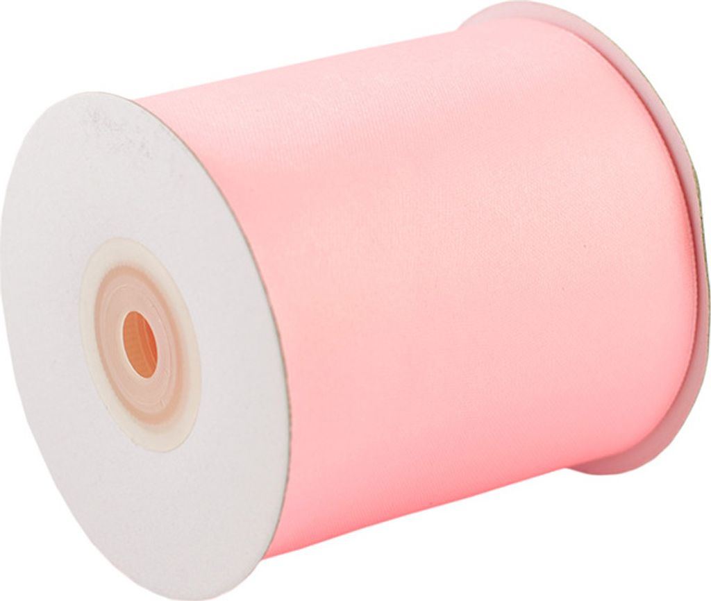 Satinband 75mm x 20m Rolle Hellrosa Produktbild 