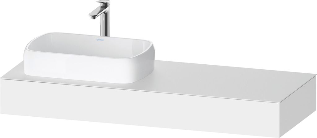 Duravit Qatego Konsole, 1400x550x170mm, mit Ausschnitt links, QA4803018180000