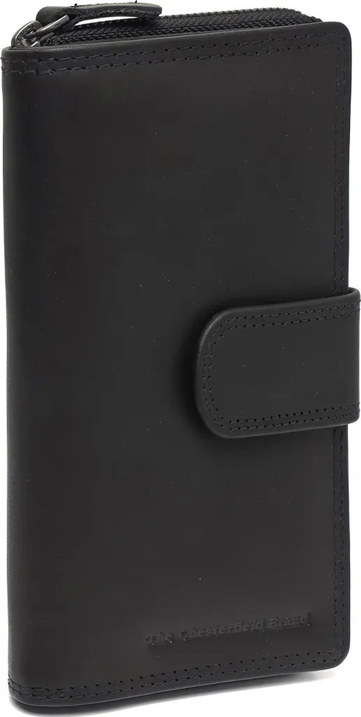 Portafoglio Grande Charlotte Nero Chesterfield - Organizza Tutto