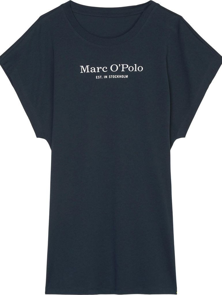 Marc O'Polo Damen Nachthemd Mix & Match Baumwolle - Blau - Größe M