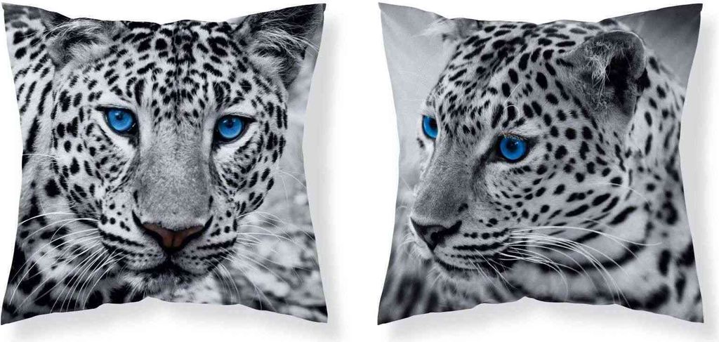 Kopfkissenbezug 40x40 Leopard Mikrofaser